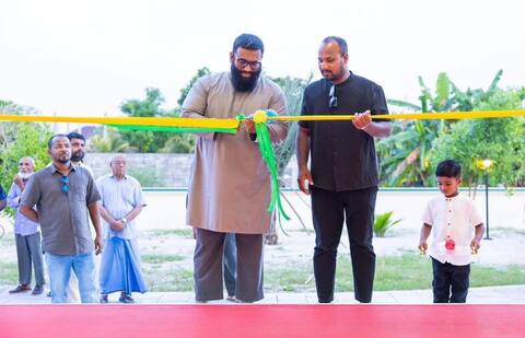 ނ. މަނަދޫގައި 700 މީހުންގެ ޖާގައިގެ އައު މިސްކިތެއް ރަސްމީކޮށް ހުޅުވައިފި