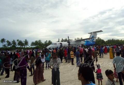 ފުވައްމުލަކު އެއާޕޯޓަށް ފުރަތަމަ ފަހަރަށް މަތިންދާ ބޯޓެއް ޖައްސައިފި