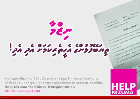 ނިޒްމާ: ތިޔަބޭފުޅުންގެ އެހީތެރިކަމަށް އެދި އެދި