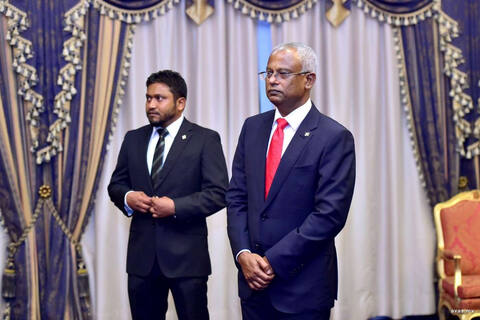 ދިވެހިން ތިބޭނީ ފަލަސްތީނާއި އެކުގައި: ރައީސް