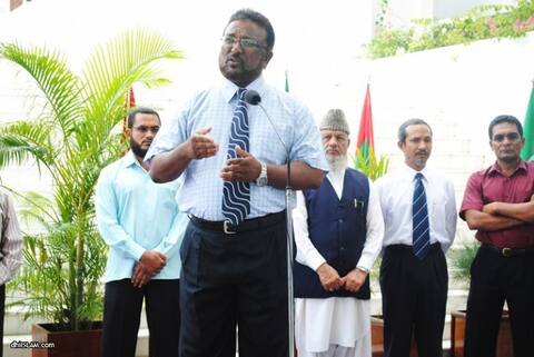 ފޮޓޯއިން: މީޑިއާތަކުން ކުރިއަށް ގެންދާ ”މިސްކިތް ފަންޑު ޓެލެތޯން “ ފެށުމުގެ ރަސްމިއްޔާތު