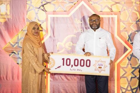 އިހަވަންދޫ ކައުންސިލު ރަސްތަރި ޤުރްއާން މުބާރާތް 2025 އިން އެއްވަނަ ޔައިޝާ އަށް