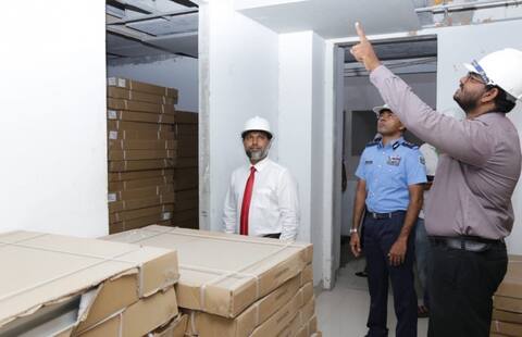 ޝައިޚް އިމްރާން ފުލުހުންގެ ފްލެޓްތަކުގެ މަސައްކަތް ބައްލަވާލައްވައިފި
