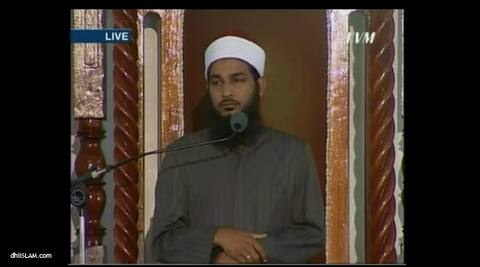 ވީޑިއޯއިން؛ ޝެއިޚް އާދަމް ޝަމިމް، ހުކުރު ޚުތުބާ 23.3.2012