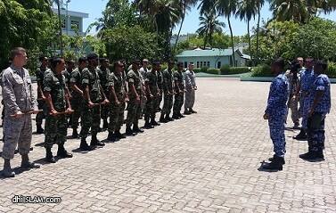 އެމެރިކާ އާއި ދިވެހި ސިފައިންނަށް ދިވެހި ފުލުހުން ތަމްރީނު ދެނީ
