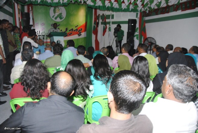  ޤައުމީ އިއްތިހާދް ޕާޓީގެ ޖަލްސާ - ދިއިސްލާމް ފޮޓޯ: އިބްރާހިމް އަސްވާގު